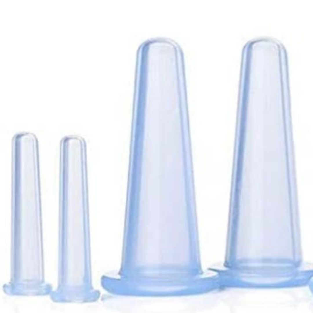 Blue Silicone Facial Cups